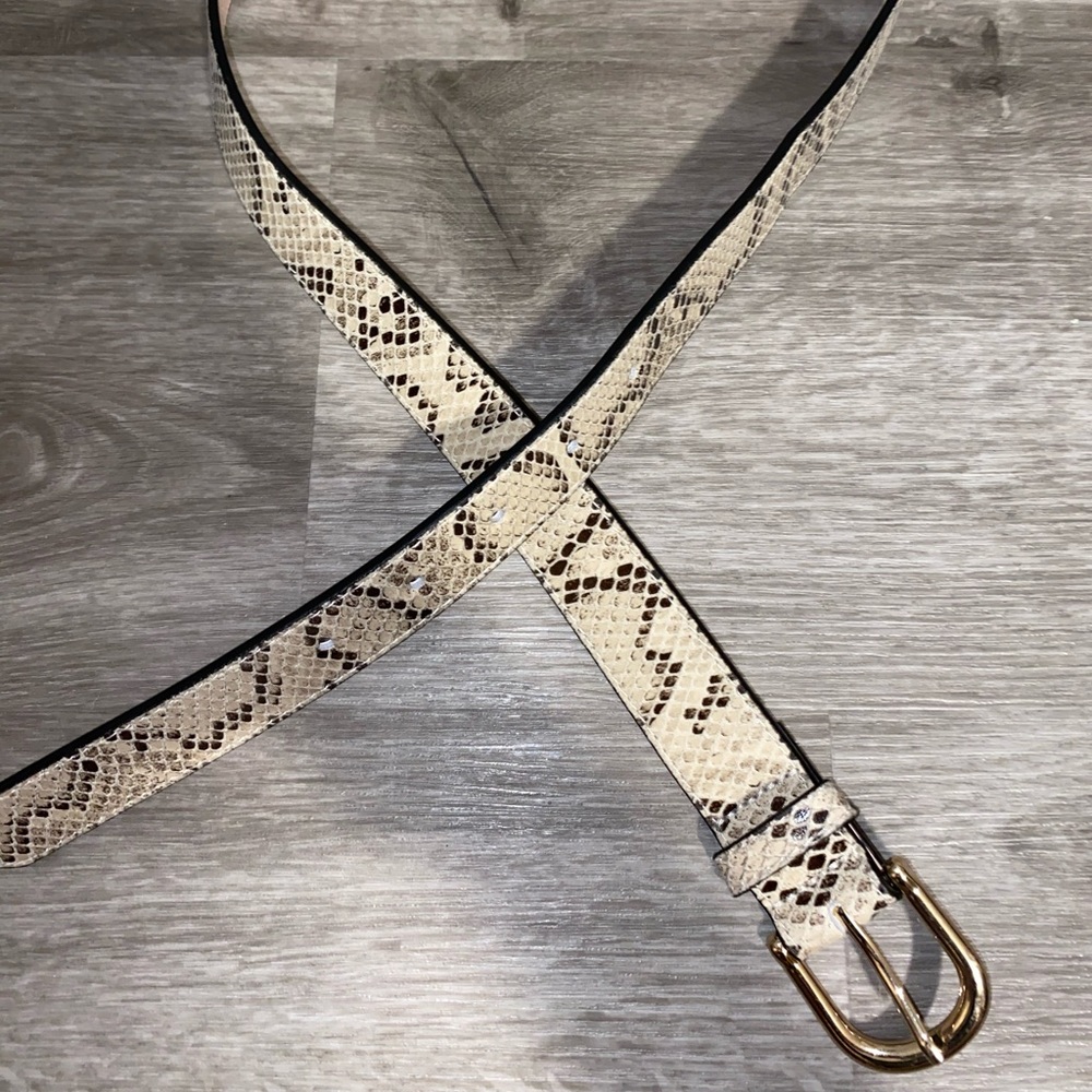 faux snake skin belt